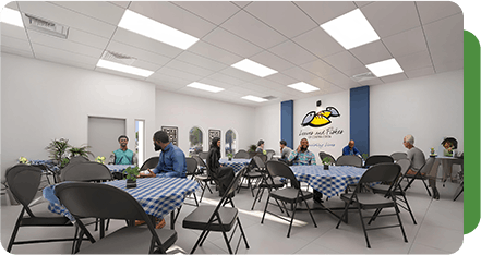 Dining room rendering