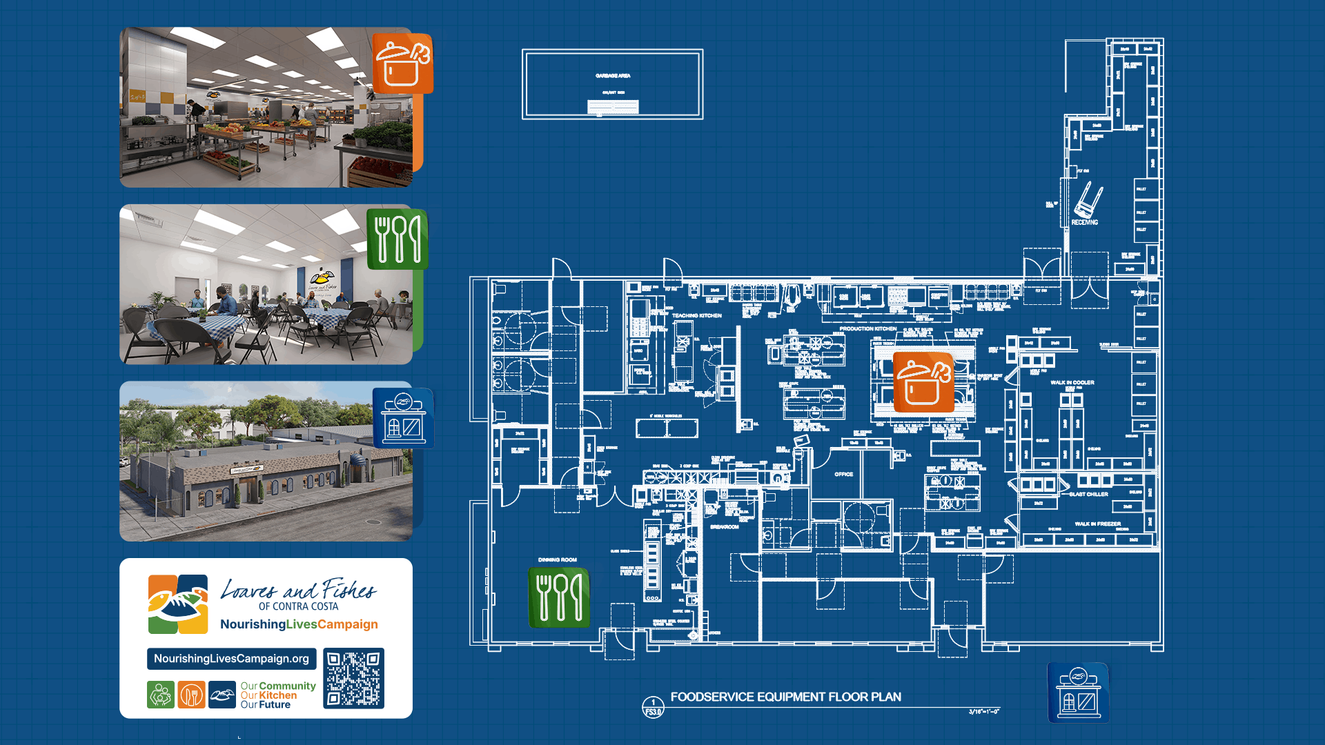 Interactive foodservice equipment floor plan preview